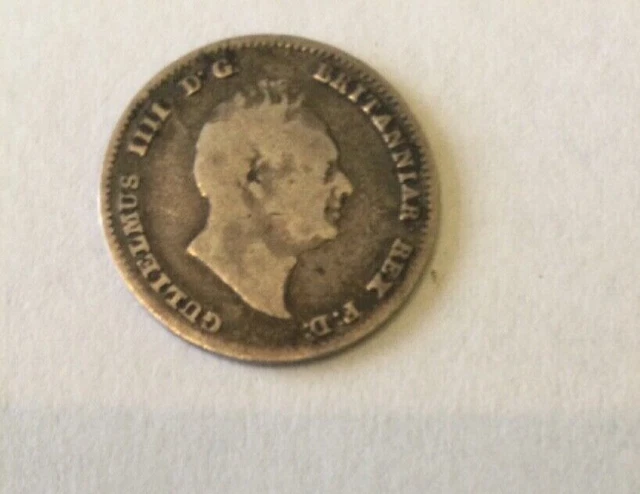 William IV silver threepenny bit, minted in India 1836