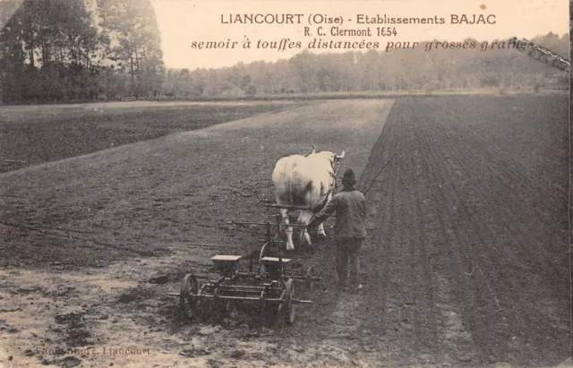 Cpa 60 Liancourt Etablissement Bajac Semoir A Touffes