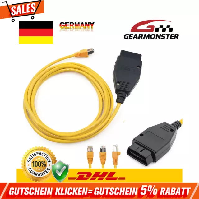 Für BMW ENET Ethernet Interface Codierung RJ45 OBD Programmierung Diagnose Kabel