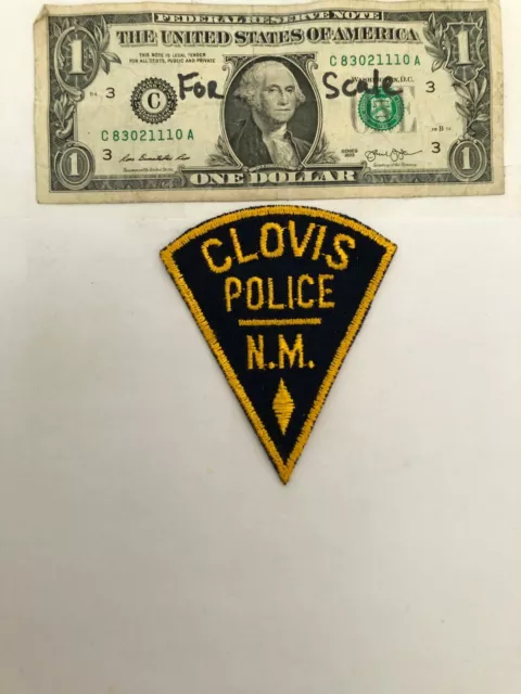 Clovis New Mexico Police Patch Un-sewn great condition