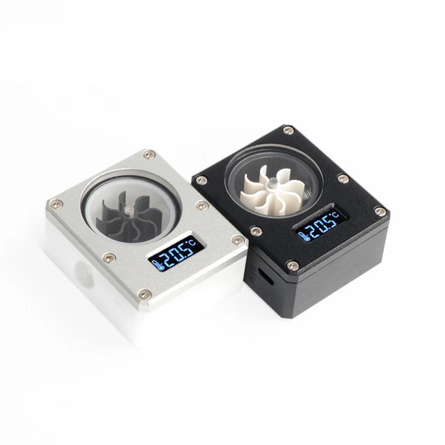 WATER FLOW METER Indicator with Temperature Sensor System Monitor VA