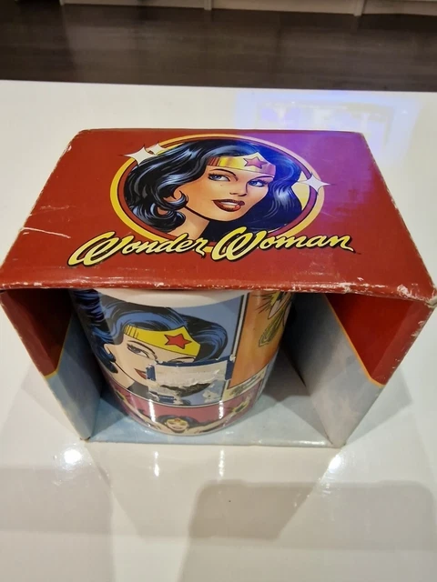 Wonder Woman Ceramic Mug DC Comics  Half Moon Bay Super Hero Tea Coffe Mug Boxed