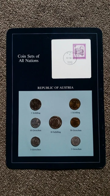 Franklin Mint - Coin Sets of All Nations- Republic of Austria
