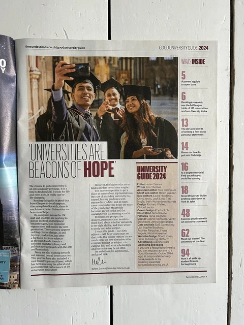 New The Sunday Times Good University Guide 2024 Uk Magazine 9 99 New The Sunday Times Good University Guide 2024 Uk Magazine 9 99