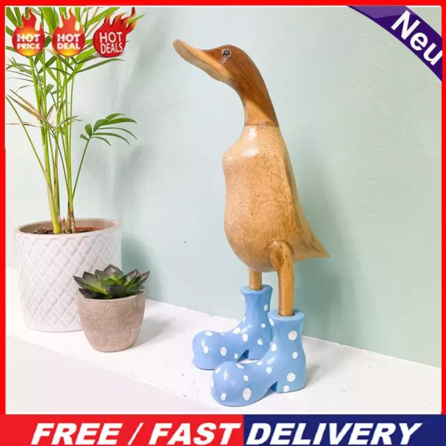 Animal Sculpture Cute Duck Decoration Garden Decor For Party Yard (Blue S)