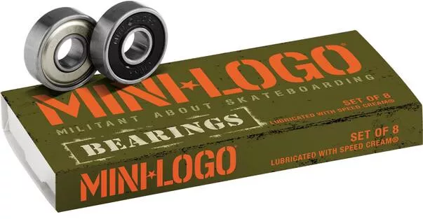 MINI-LOGO Skateboard Kugellager Bearings 608ZRS SERIES 3 8er Set Kugellager