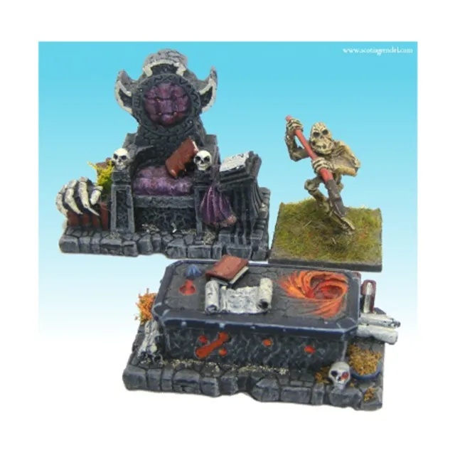 Scotia Grendel Fantasy Mini Resin 25mm Throne and Table Pack New