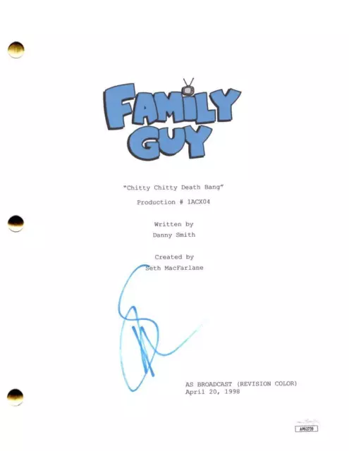 Seth MacFarlane Signed Autograph Family Guy Full Script Screenplay w/ JSA COA