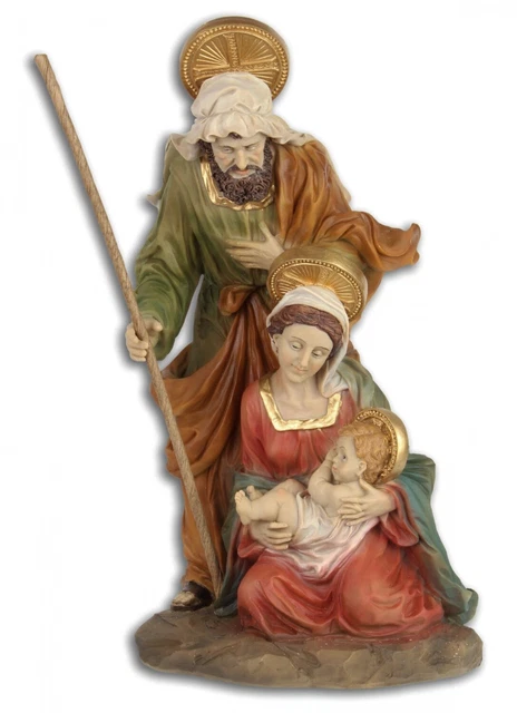 Marie José Jesús Sagrada Figura Navidad Belén pintado a mano estilo antiguo 29cm