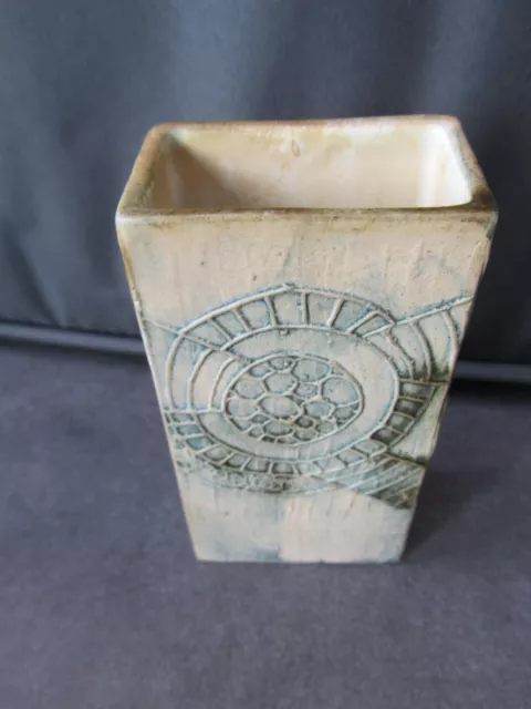 Carn Pottery Studio Slab Rectangular Vase Cornwall England
