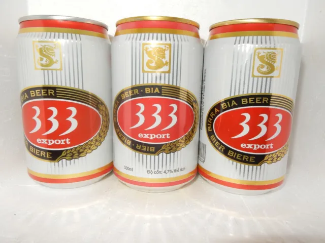 OCOC 3 333 EXPORT Beer cans from VIETNAM (330ml) Empty beercans for collector !!