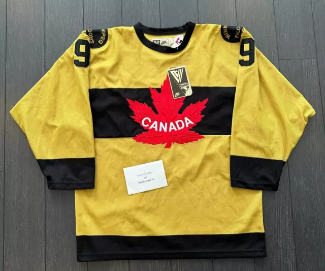 Nike Sidney Crosby Signed Auto Canada Winnipeg Falcons  Jersey Frameworth COA