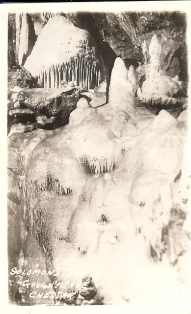 Solomon's Temple, Gough's Cave, Cheddar - Real Photo - Unposted 1950s