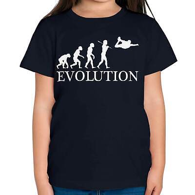 Skydiving Evolution Of Man Kids T-Shirt Tee Top Gift Clothing