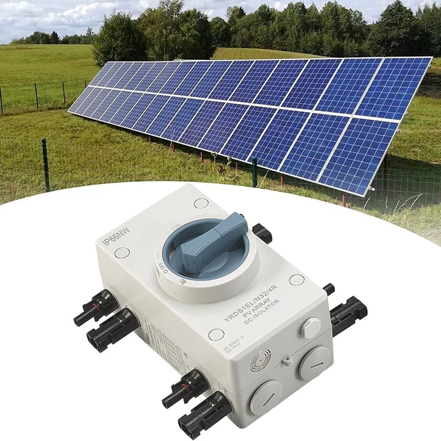 Accesorios de conmutación de alta calidad impermeable 32 A/1000 VDC interruptor principal