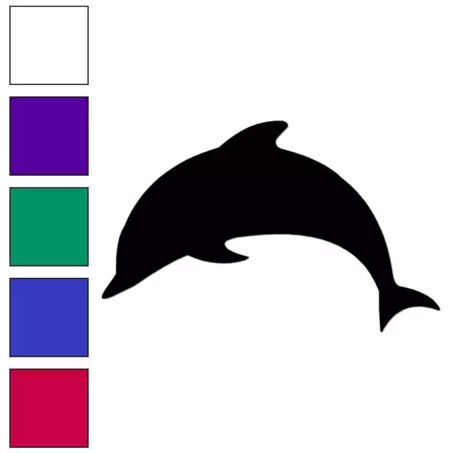 Dolphin Mammal Porpoise, Vinyl Decal Sticker, Multiple Colors & Sizes #6623