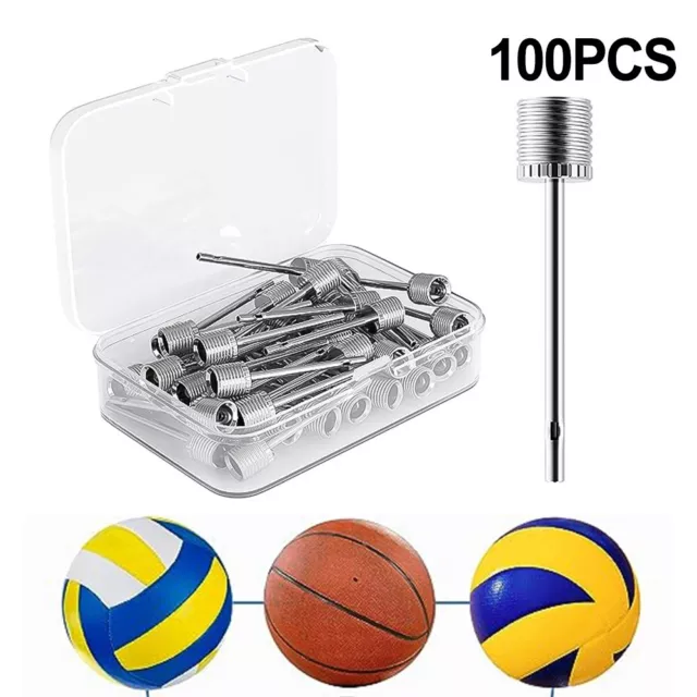 Conveniente paquete de 100 piezas de válvula de baloncesto ideal para fútbol voleibol rugby