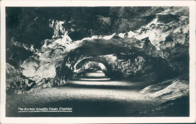 Real photo Cheddar gough's cave the arches