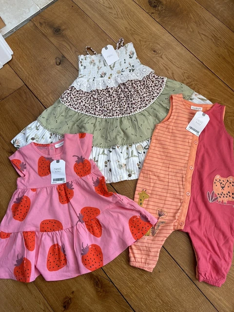 Next Baby Girls Clothes Brand New With Tags 3-6 Months Dresses Romper