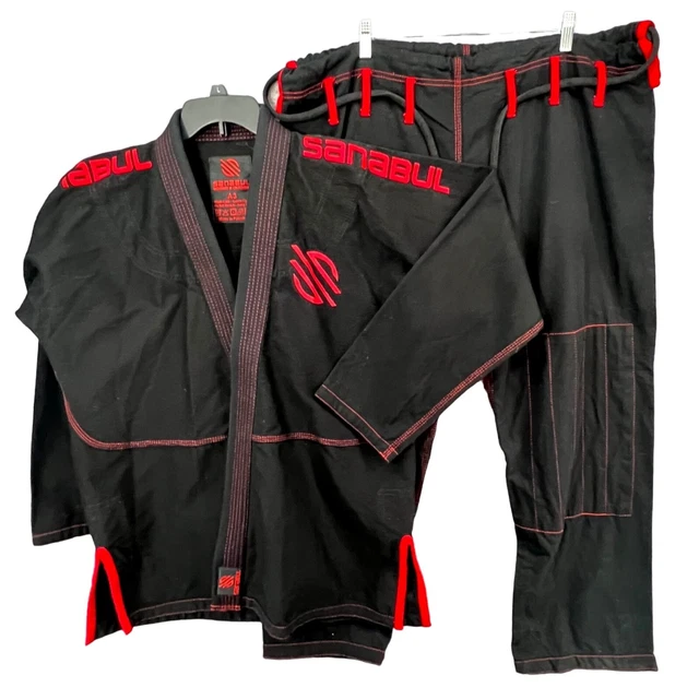 SANABUL MENS ESSENTIAL Brazilian Jiu Jitsu BJJ Gi Top Pants Set A3