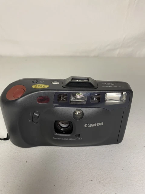 Canon Sure Shot ACE WIDE Angle 35mm film camera tested Works 35mm f3.5!!
