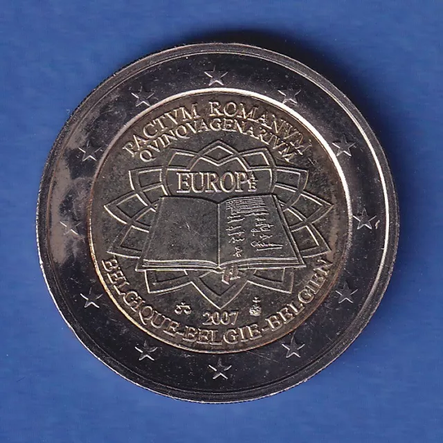 Belgien 2007 2-Euro-Sondermünze Römische Verträge bankfr. unzirk.