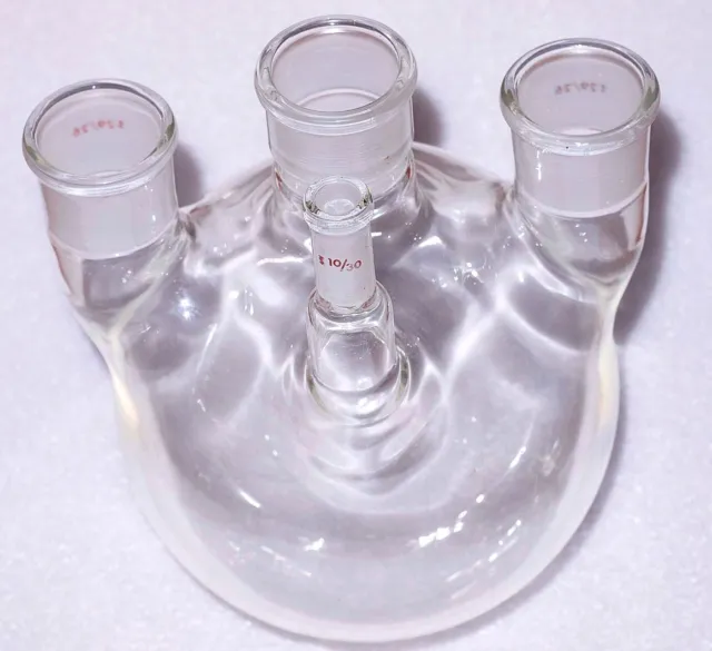 LabGlass 4 - Neck, Round Bottom 1000 ml  Flask ( 3 Neck -29/26,  One - 10/30 )