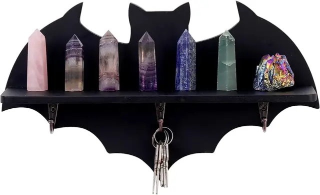 Gothic Bat Shelf Crystal Shelf Coffin Shelf-Spooky Floating Shelves Goth Decor