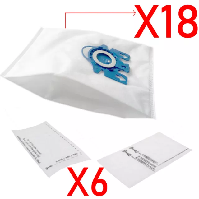 18 DUST BAGS + 12 Filter For Miele GN Hyclean 3D Efficiency C2 C3 S2 S4 S5  S6 S8 $32.99 - PicClick AU