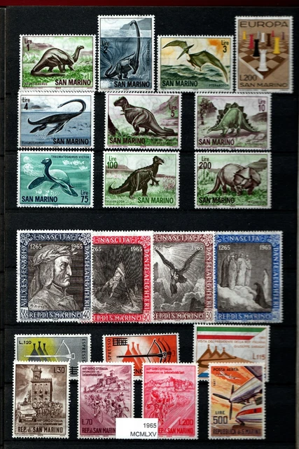 Album San Marino 1965-1990 Komplette Lückenlose Sammlung Postfrisch.