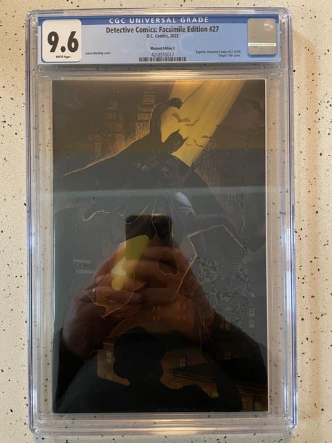 DETECTIVE COMICS #27 CGC 9.6 **Aaron Bartling NYCC 2022 VIRGIN FOIL VARIANT** NM