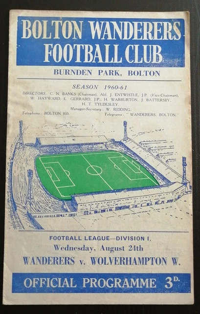 30 Programmes De Match Wolverhampton Wanderers 1959/60 - Dont Matchs Européens - Collection