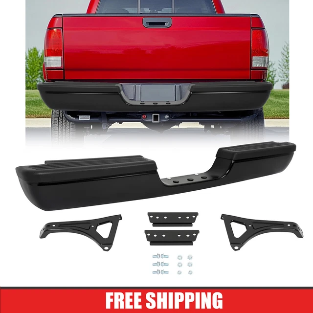 Dodge 1500 Rear Bumper Face Bar; Chrome made with High