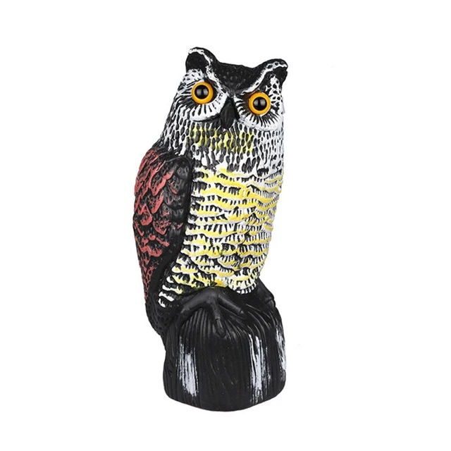 Simulation Owl Sculpture Garden Art Resin Craft Owl Statue Garden Ornament Yard