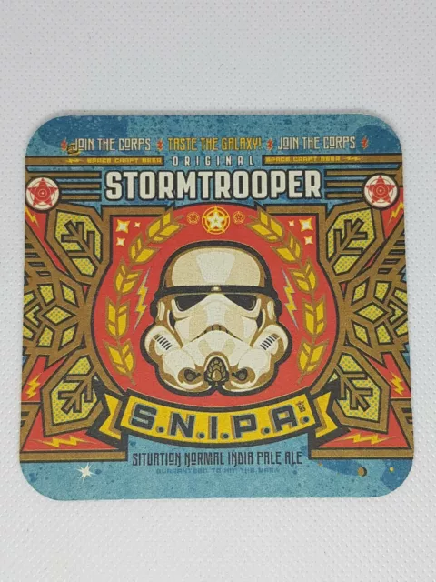 Seltene Stormtrooper Stout Snipa Ale Basteln Biermatte Untersetzer Mankave Hirsch Starwars