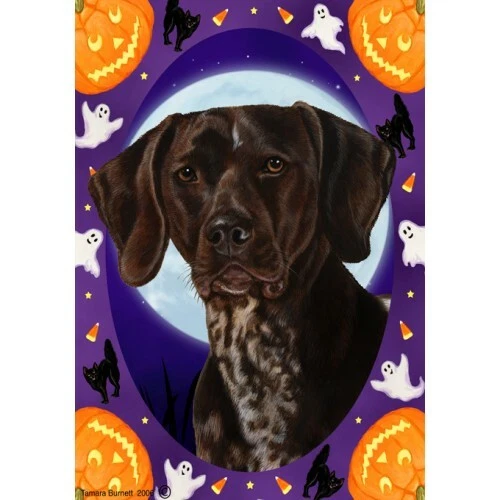 Halloween Garden Flag - German Shorthaired Pointer 120491
