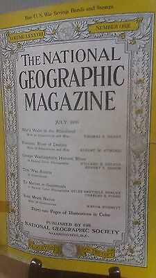 National Geographic Magazine Nat Geo July 1945(NG22)