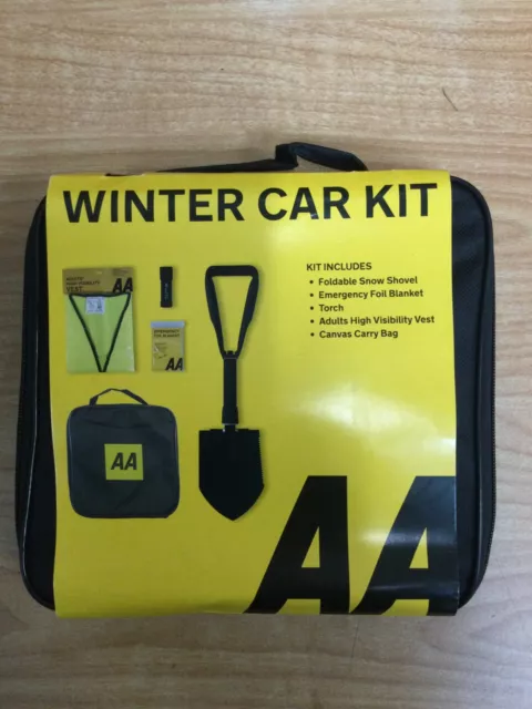 AA Winter Car Kit AA3386 - Folding Snow Shovel, LED/COB Torch & AA Ultimate Firs