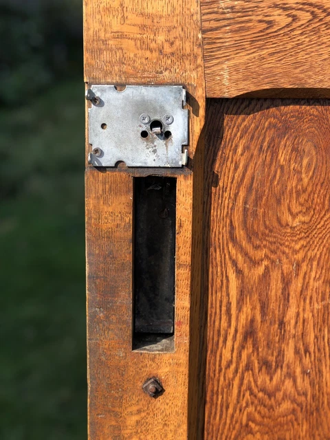 Solid Oak Arts & Crafts front door 8