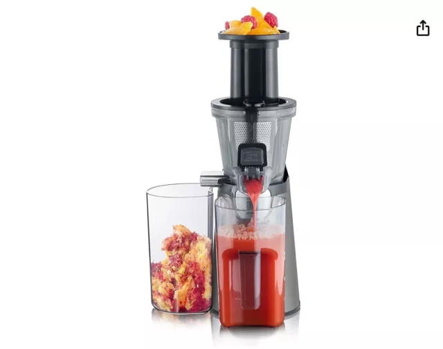 Entsafter 'Slow Juicer' ES 3571, grau / schwarz SEVERIN (2x verwendet)