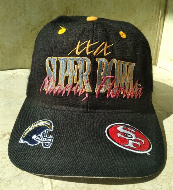 Vintage Miami, Fl Super Bowl XXIX 1995 49ers vs Ravens Snapback Hat/Cap Vintage Miami, Fl Super Bowl XXIX 1995 49ers vs Ravens Snapback Hat/Cap