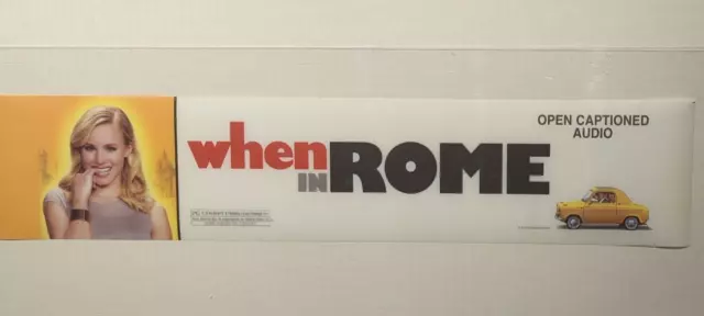 When In Rome,Film, Large 5"X25" Movie Theater Mylar Poster/Banner