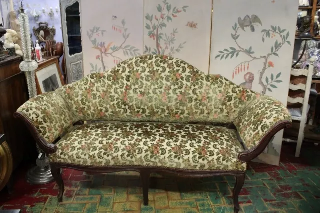 Wunderbar Antike Sofa Flash Der 700 IN Walnuss Antike Sitzbank Jahrgang Damask