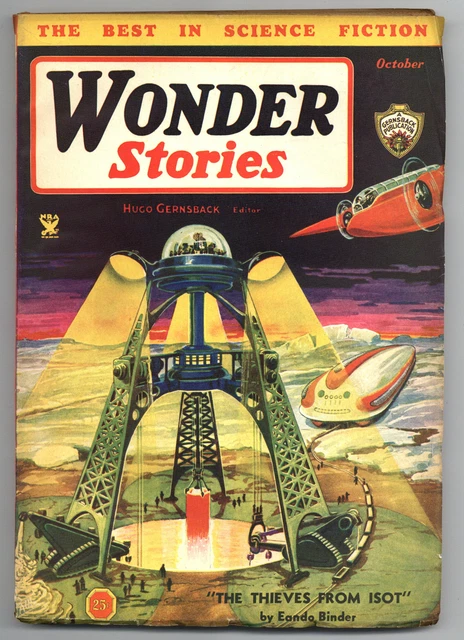 珍品 1933 PULP MAGAZINE: 'WONDER STORIES' 珍品 1933 PULP