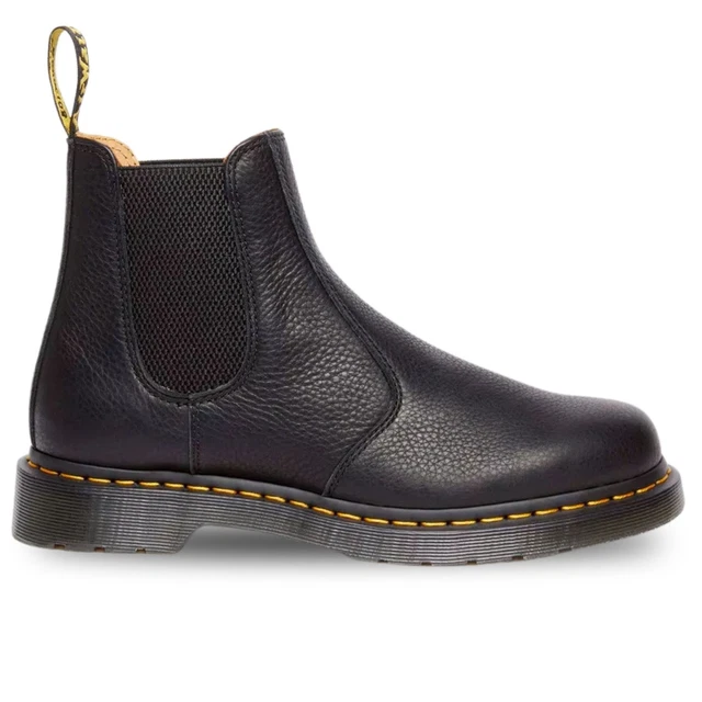 Bottes Dr. Martens Leonore à Enfiler - Noir, Doublure Fausse Fourrure, Talon Plat, Neuf Dans Boîte