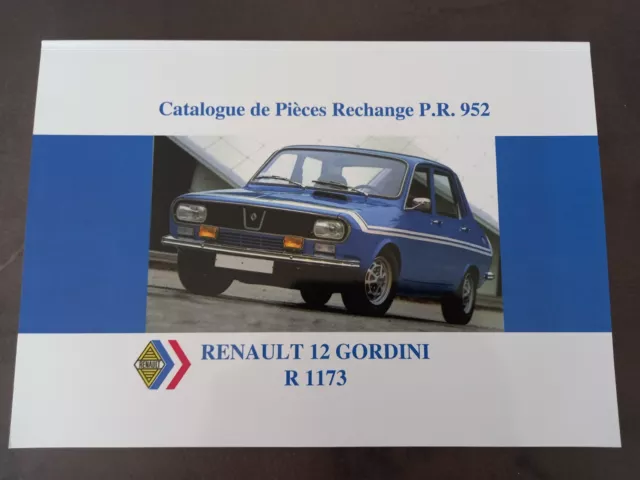 Renault 12 Cordini R1173 Catalogue Pieces De Rechange Editions Du Palmier