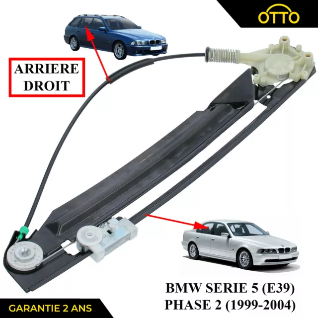 Leve Vitre Electrique Arriere Droit pour BMW SERIE 5 E39 520 525 530 1999-2004