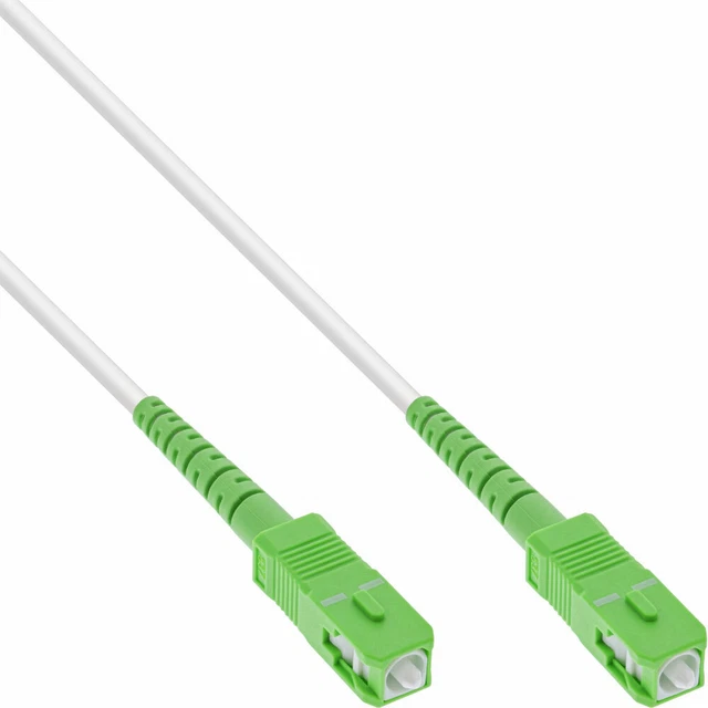 3x InLine® LWL Simplex Kabel, FTTH, SC/APC 8° zu SC/APC 8°, 9/125µm, OS2, 15m