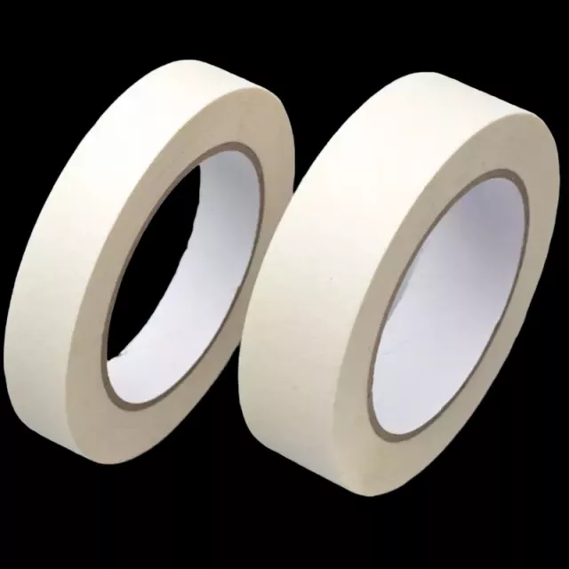 White Masking Tape 50Mm-25Mm X 50M Painting Decorating Easy Tear General Lowtack