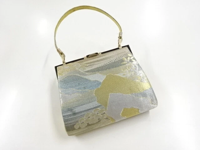 6849023: Japanese Kimono / Vintage Bag / Woven Distant Mountain